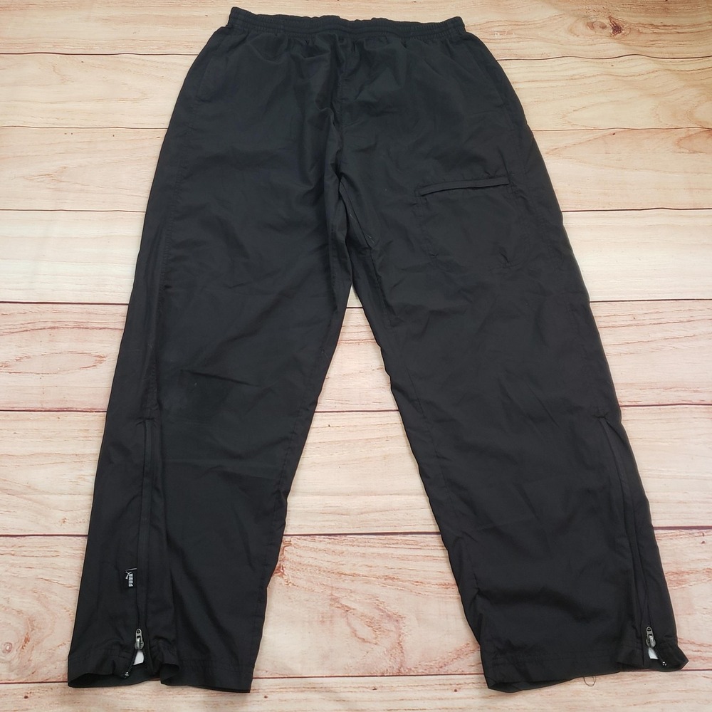 VINTAGE Puma Pants Mens XL Athletic Track‎ Zipper Cuffs Pocket Sports Polyester